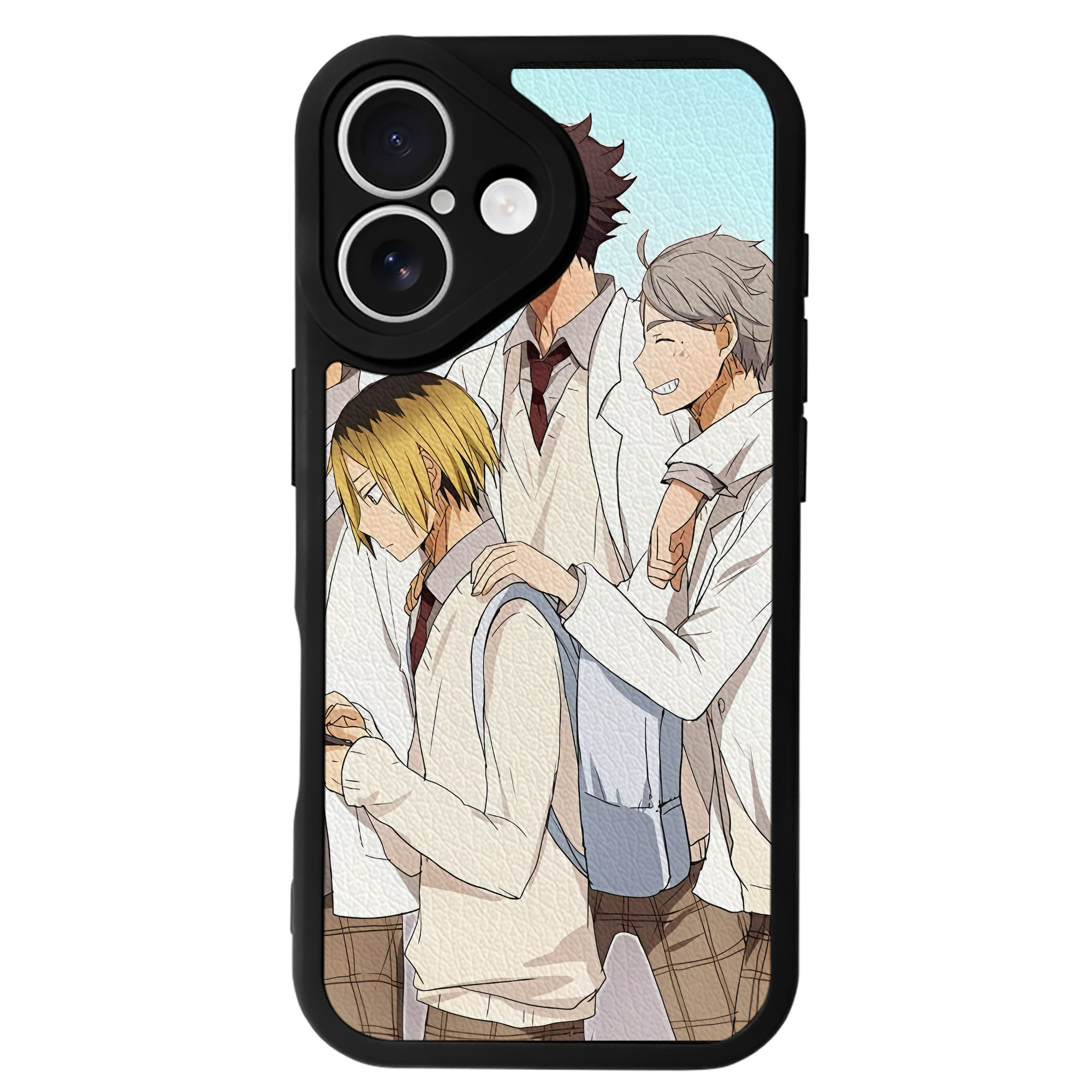 （画像用） ハイキュー!! Haikyu!! 【iPhone 16シリーズ対応】シリコンスマホケース（レザー調） 材質：シリコン